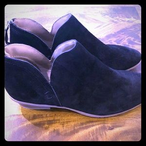 Kenneth Cole Leather Suede Booties